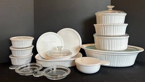 K - Stoneware Cookware - CorningWare French White Multi-Piece Set