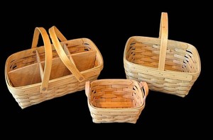 LR - Vintage Baskets - Longaberger 3 Baskets