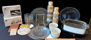DR - Kitchenware Group - West Bend, Pyrex, Acrylic Servers & Bread Warmers