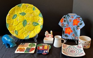 DR - Pottery Mixed Lot - 9-Piece Arabia, Jamaica Joe & Decorative Ceramics