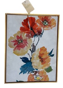 BR1 - Floral Wall Art - Blessed Bungalow Framed 16 X 20