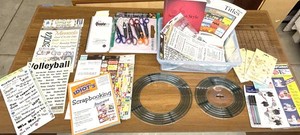 G - Scrapbooking Supplies & Paper Crafting Mixed Lot - Books, Stickers & Tools
