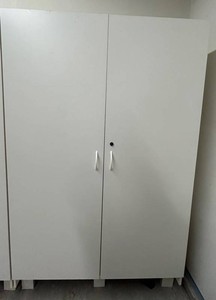 G - Garage Storage Cabinet - White Double-Door 48 X 21 X 76 in