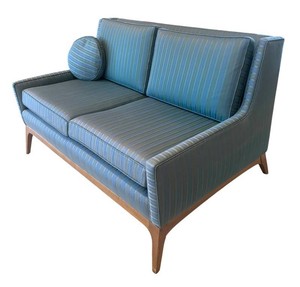 LR - Mid-Century Modern Loveseat - Vintage Two-Seat Sofa