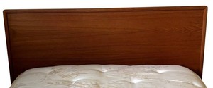 O - Twin Bed with Mid-Century Teak Headboard