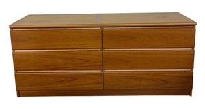 G - Danish Modern Teak 6-Drawer Dresser