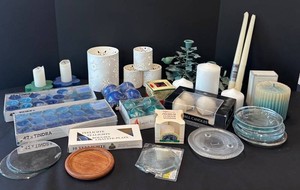 K - Collection of Candle Holders & Candles