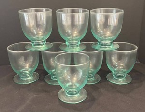 LR - Set of Eight Pfaltzgraff Juniper Footed Stemware