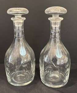 K - Two Classy Vintage Crystal Decanters