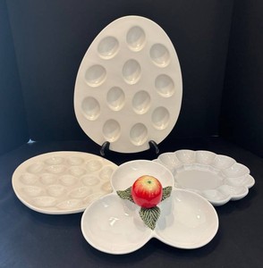 LR - Egg Platters & Serving Dish by Kook, Subtil, Threshold and More