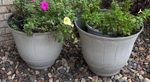 FY - Two Decorative Planters