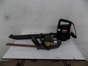 Lawn & garden  Craftsman blowervac, electric  Black  Decker 16 electric trimmer.