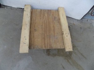 Wooden caster cart