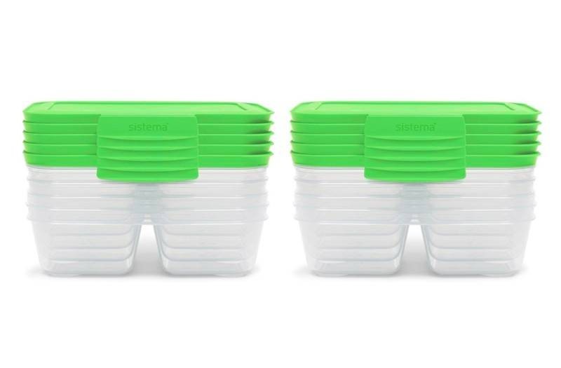 Sistema 10-Pack Meal Prep Nest It 870ml Containers - New