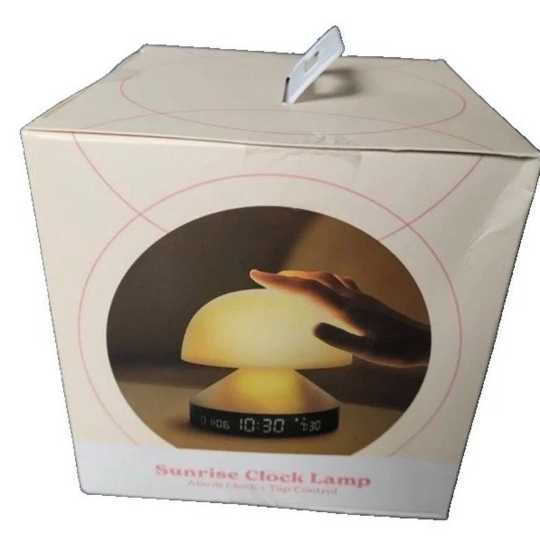 Sunrise Tap Control Clock Lamp Alarm Clock - New