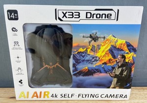 X33 Drone AI AIR 4K Self-Flying with Dual Camera System - Brand New Q