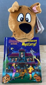 Scooby-Doo Plush & a Halloween Mystery Book - Brand New Q