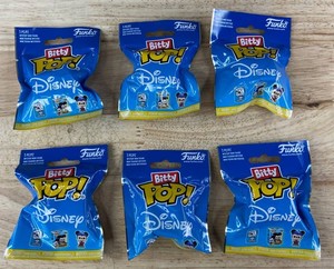 Funko Bitty Pop Disney Mystery Mini Figures, 6 Total - Brand New Q