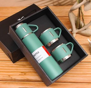 Hot & Cold Vacuum Flask Set With 2 Cups - New