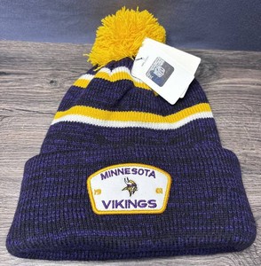 Minnesota Vikings NFL Knit Beanie, OSFM - New
