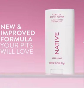 Native Vanilla & Cactus Flower Deodorant, 2.65 Oz - New