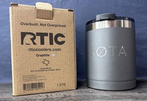 RTIC Sota Graphite Insulated Tumbler, 12 oz - New