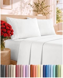 Lexington 2200 Microfiber 6 Piece Olive Color Sheet Set, King - New