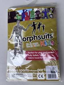Morphsuits Kids Zebra Costume, Size S, Ages 6-8 - New