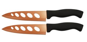 Copper Knife Stainless Steel Kitchen Knives 2-Pack - New