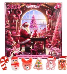 Sweetzo 2025 Christmas Candy Advent Calendar - New