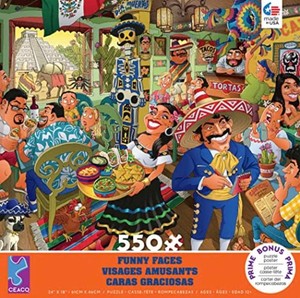 Ceaco Funny Faces 550-Piece Jigsaw Puzzle - New