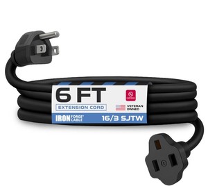 Color Fulceng 6 Ft 163 SJTW Indoor Extension Cords, 2 Total - New