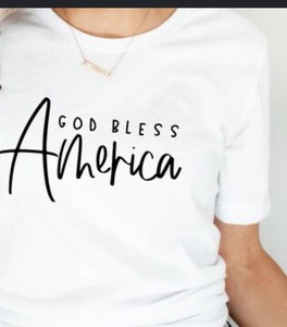God Bless America T-shirt, Size Womens 2XL - New