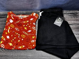 Cat & Jack Sleepwear Top & Art Class Black Sweatpants, Youth - New