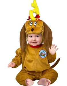 Dr. Seuss Max Infant Costume, Small 6-12 Months - New