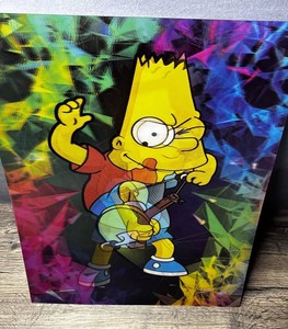 Lenticular Bart Simpson Skateboarding  16 in x 12 in Poster - New