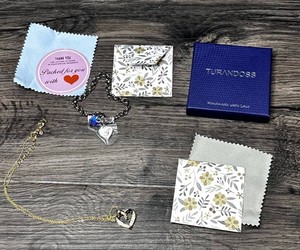 Turandoss Heart Jewelry Set, 2 Total