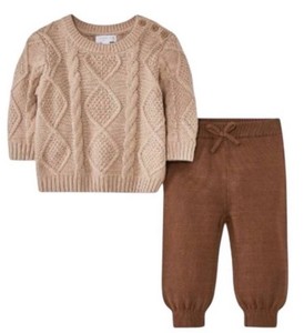 Grayson Mini Baby Cable-Knit Sweater & Bottom Set, Size 18M - New