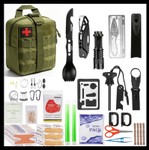 Survival Gear Kit, 208 Pieces - Camping, Emergency, Hiking, Outdoor and Wilderness - Brand New *Q