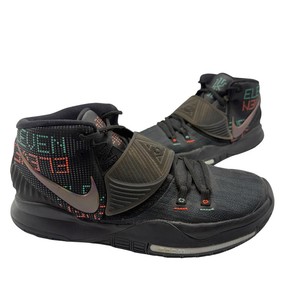 GUARANTEED AUTHENTIC  Nike Kyrie 6 Eleven BlackOrangeGreen Basketball Sneakers Mens Size 10 - Pre-Owned