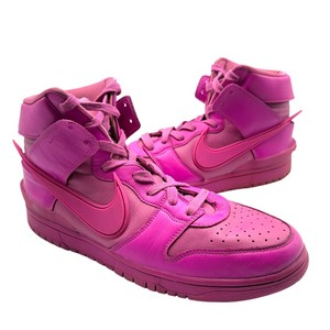 GUARANTEED AUTHENTIC  Nike Dunk High “Ambush” Inspired Pink Leather Sneakers; Men’s Size 10.5 - Pre-Owned