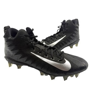 GUARANTEED AUTHENTIC  Nike Vapor Untouchable Football Cleats  Black & Metallic Silver, Mens Size 11.5 Pre-Owned