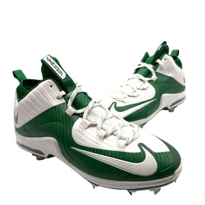 GUARANTEED AUTHENTIC  Nike Huarache 2KFilth Pro Mid GreenWhite Baseball Cleats Mens Size 11 - Pre-Owned