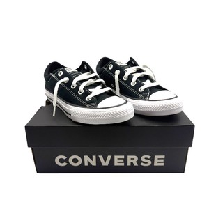 GUARANTEED AUTHENTIC  Converse Chuck Taylor All Star Low Top BlackWhite Canvas Sneakers Kids Size 4 - With Box