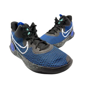 GUARANTEED AUTHENTIC  Nike LeBron Witness 7 Basketball Sneakers  Black, Blue & Turquoise Pre-Owned