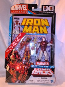 Marvel Universe Silver Centurion Iron Man vs. Mandarin Action Figure 2-Pack