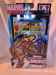 Marvel Universe Greatest Battles Comic Pack #65 Spider-Man and Captain Britain Action Figure 2-Pack
