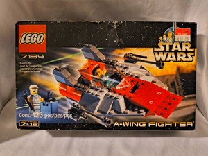 VINTAGE LEGO Star Wars A- Wing Fighter (Set 7134)
