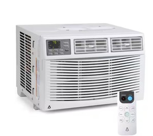 8,000 BTU (DOE) 115 Volts Window Air Conditioner Cools 350 sq. ft. with Remote and APP Control in White