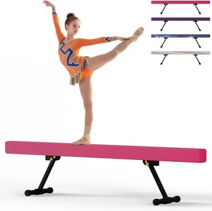 68FT Gymnastics Balance Beam, Adjustable Height, Kids Training Adjustable High